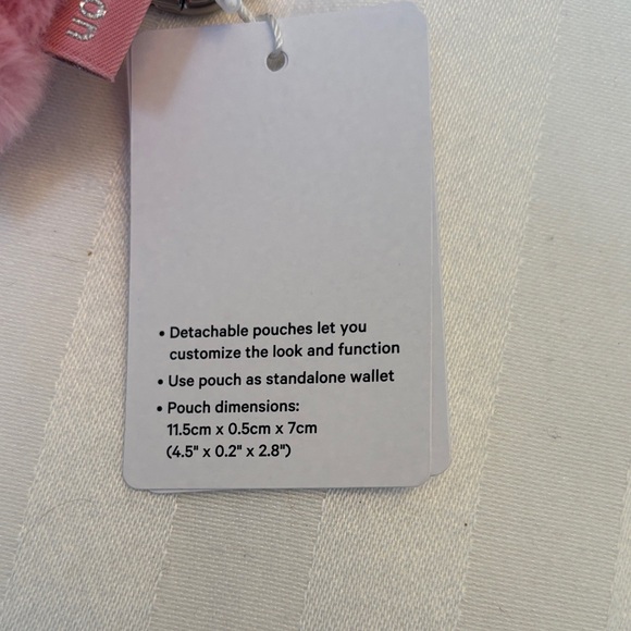 Lululemon Athletica Pink Dual Pouch Wristlet Plush Fleece - Picture 4 of 7